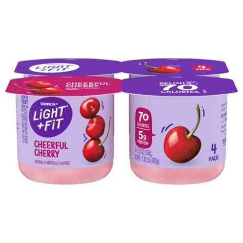 Light Fit Cherry Nonfat Yogurt Cups 4 Ct 5 3 Oz Pick ‘n Save