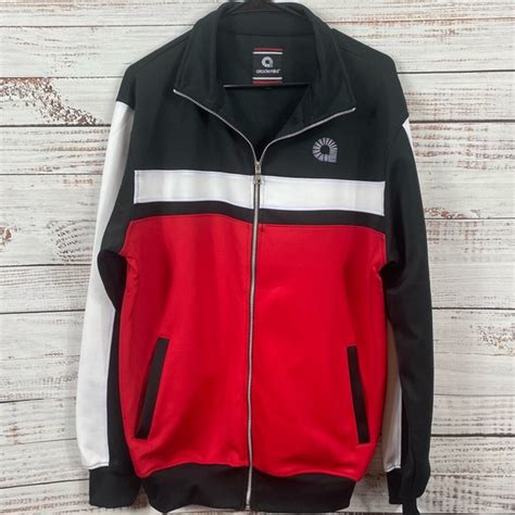 Akademiks Jackets And Coats Akademiks Red Black Full Zip Jacket