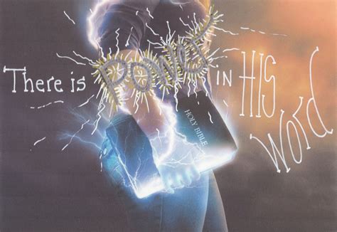 There is Power in His Word Photo of Person Holding the Bible - Etsy