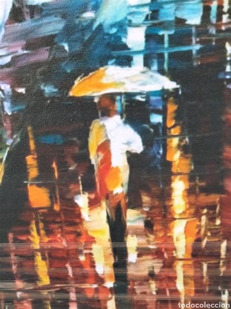 cuadro de afremow paseo bajo la lluvia 90x60 comprar pintura al Óleo contemporánea en