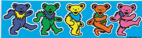 Grateful Dead Dancing Bears Sticker Decal – TshirtNow