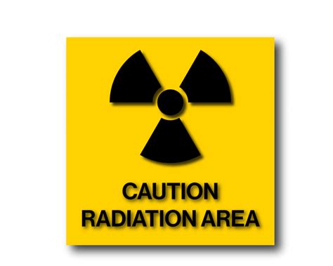 X Ray Radiation Sign 8″h X 8″w Harvey Signs Inc