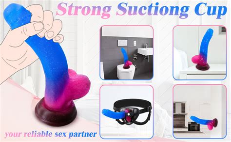 Liquid Silicone Realistic G Spot Dildo Adult Sex Toys For Women Or Men Gradient