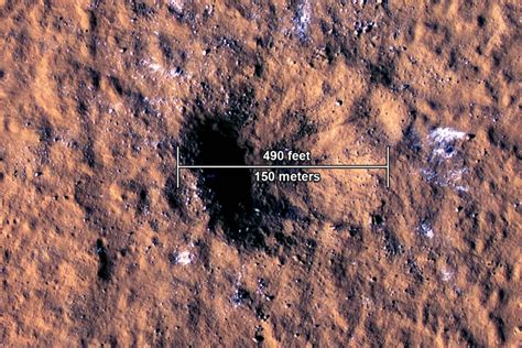 Nasa Spacecrafts At Mars Record Biggest Meteor Strikes Impact Craters