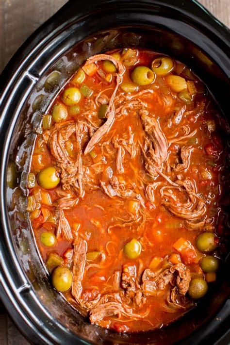 Slow Cooker Ropa Vieja Cuban Beef The Magical Slow Cooker