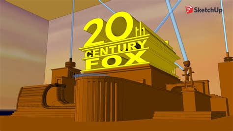 20th Century Studios Arter Remake Of Fox Logo Tv 3d Warehouse