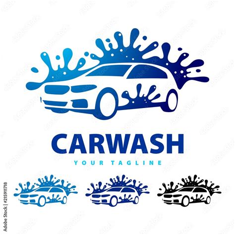 Car Wash Logo Splash Water Design Logo Vector Car Logo Splash Water