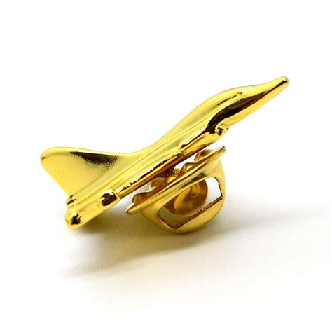 Custom 3d Gold Airplane Lapel Pin Promotional Metal Pin Badge Pin Badge