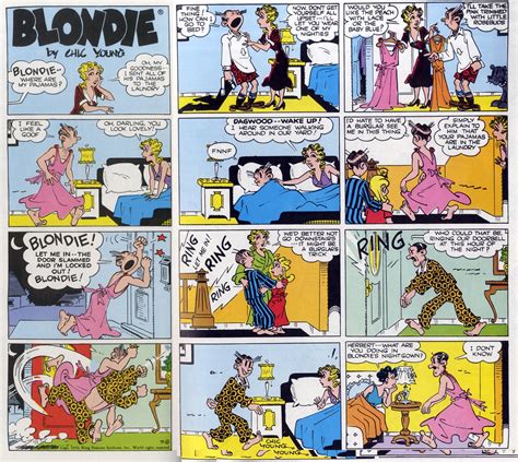 Blondie And Dagwood Comic Characterisation By Chic Young