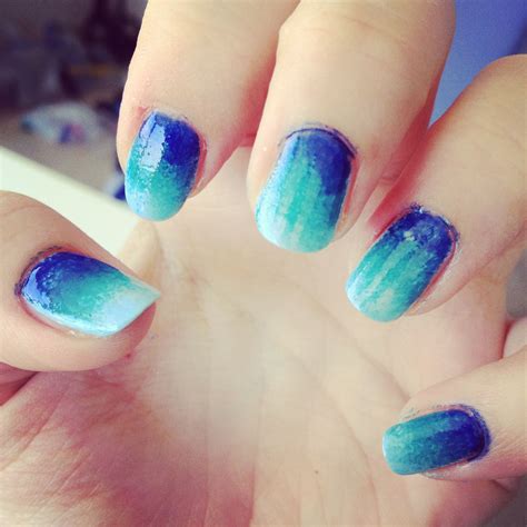 Ombré Aqua Blue My Nails Nails Aqua