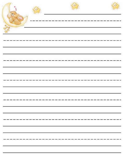 Free Lined Paper For Writing 101 Activity