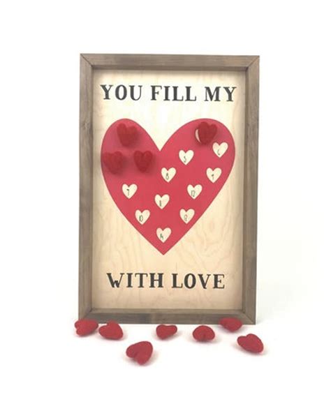 You Fill My Heart With Love Valentines Day Countdown Etsy