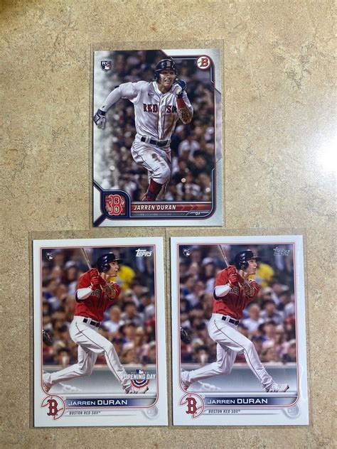 Jarren Duran Bowman Topps Rookie Cards Rc S Red Sox Ebay