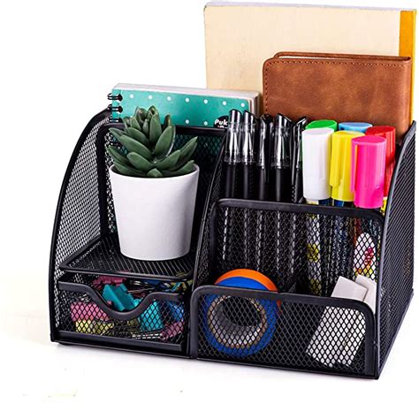 Mdhand Office Desk Organizer And Accessories Mesh Desk