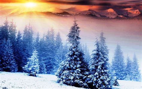 Winter Sunrise Desktop Wallpapers Top Free Winter Sunrise Desktop