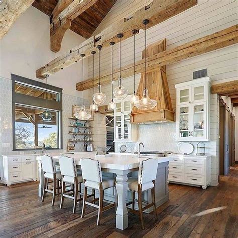 35 Stunning Modern Farmhouse Kitchen Table Design Ideas Hmdcrtn