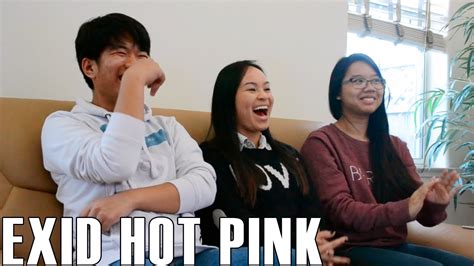 exid 이엑스아이디 hot pink reaction video youtube