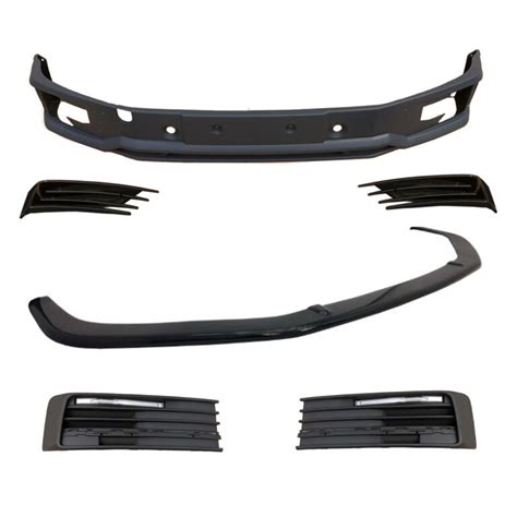 Vw T6 Front Spoiler And Lower Splitter With Drl Kit Shore Vans