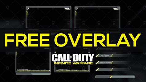 Free Overlay Call Of Duty Infinite Warfare Theme Animated Overlay