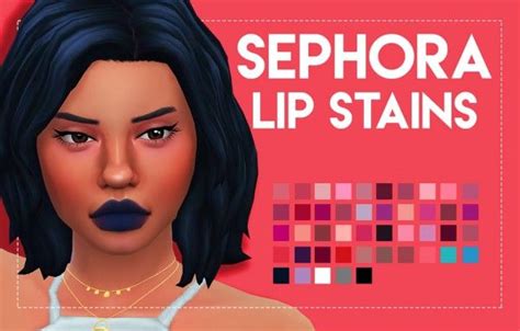 Simsworkshop Sephora Inspired Lip Stains By Weepingsimmer Sims 4