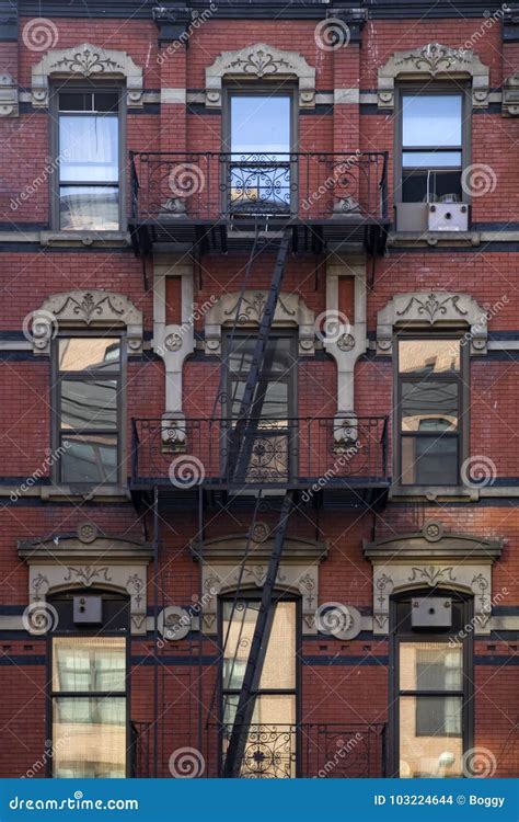 Old Apartment Building Manhattan New York City Stock Photo Image Of