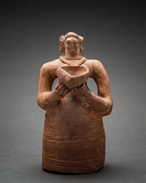 Indus Valley Terracotta Figurine Of A Standing Woman Lo884 Origin