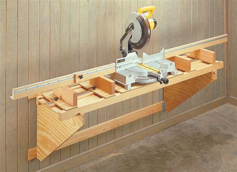 Portable Miter Saw Station Woodworking Project Woodsmith Plans