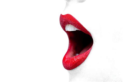 Womans Mouth Wide Open With Red Lipstick Photograph By Richard Thomas Pixels