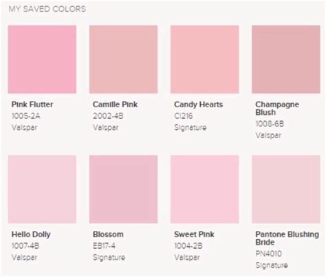 Blush Color Palette Code Warehouse Of Ideas