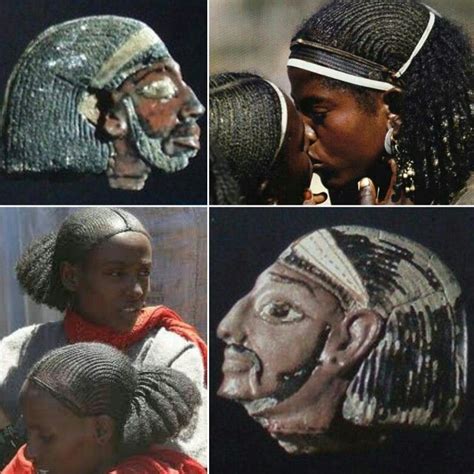 ancient amorrite syrian cornrowed braids hairstyle worn with white headbands during ancient