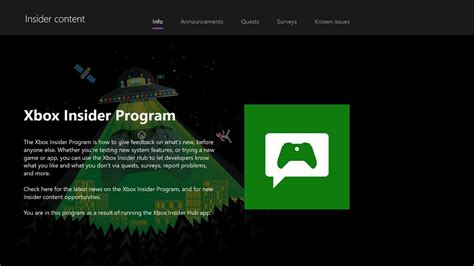 Xbox One Dashboard Xbox Insider Hub App Für Windows 10