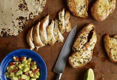 Exclusive tv sneak peeks, recipes and competitions. Pati Jinich » Lime-Rubbed Chicken Tacos with Corn Guacamole