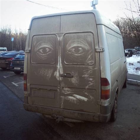 Dirty Car Art Artist Transforms Filthy Vehicles Into Incredible Works