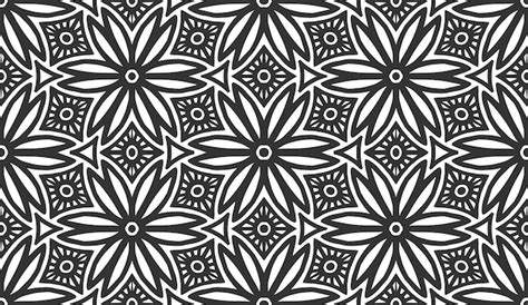 Premium Vector Abstract Flower Seamless Pattern Floral Geometric
