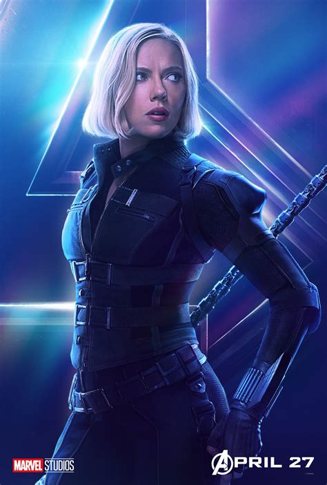 Black Widow Avengers Infinity War Character Poster Avengers