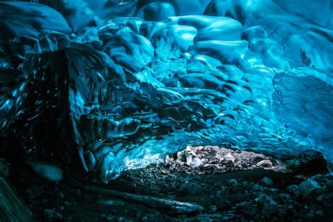 Wallpaper Mendenhall Glacier Ice Cave 4k Photography