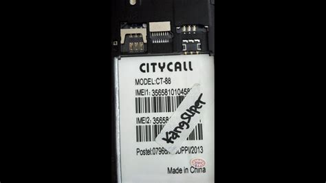* do not try to use rom to another machine. Cara Flash Citycall CT-88 - YouTube