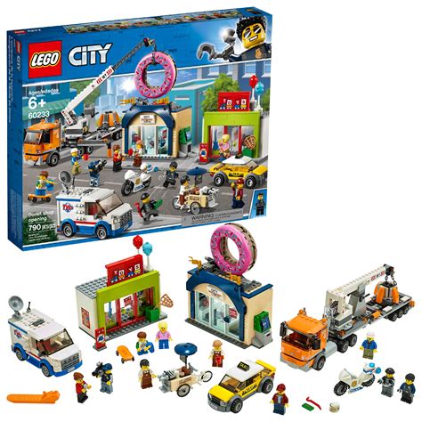 Lego city 60206 конструктор лего город воздушная полиция: LEGO City Donut Shop Opening 60233 Store Building Kit with ...