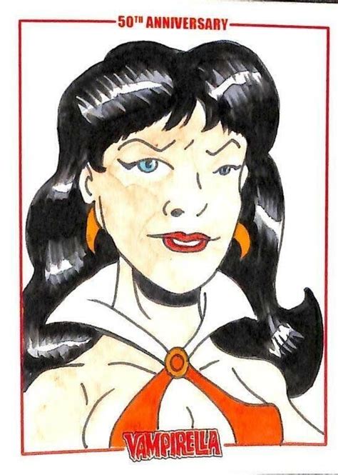 Vampirella 50th Anniversary Sketch Card By Wilson Ramos Jr E Ebay