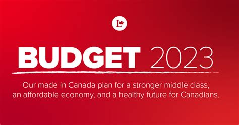 Budget 2023 Liberal Party Of Canada