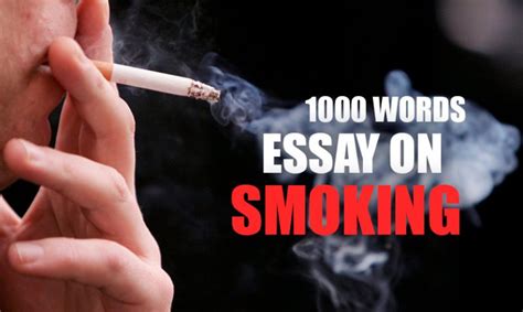 1000 Words Essay On Smoking Mid