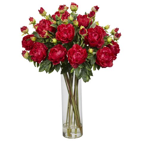 Our huge floral range of faux flora, elegant bouquets and decoflora will save you time on maintaining and replacing real flowers, giving you beautiful all year round blooms and displays that perfectly compliment your furniture and decorating. Nearly Natural Giant Peony Silk Flower Arrangement ...