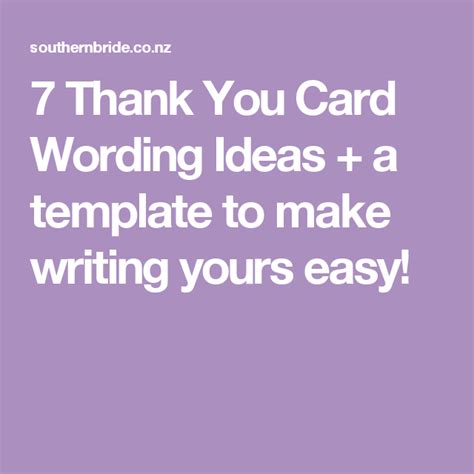 7 Thank You Card Wording Ideas A Template To Make Writing Yours Easy