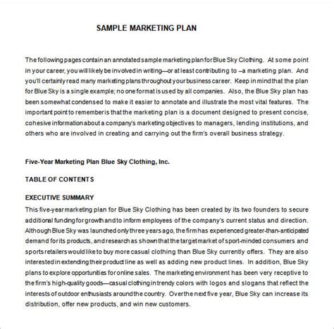 Marketing Proposal Template 34 Free Sample Example Format