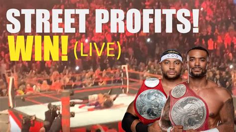 Street Profits Win Wwe Raw Tag Team Championship Live Reaction Youtube