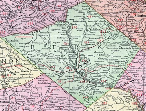 Berks County Map Map Of West