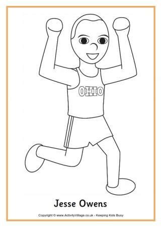 Free Printable Coloring Pages Of Jessee Owens