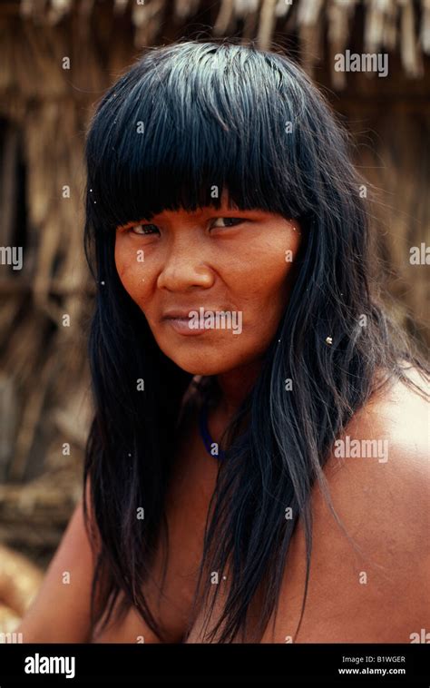 Brazil Mato Grosso Indigenous Park Of The Xingu Stock Photo Alamy
