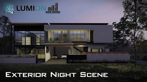 Lumion Realistic Night Scene Render Effects Youtube