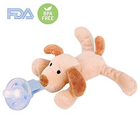 Dog Pacifier Baby Toys Detachable Safe Soothing Super Soft Hospital